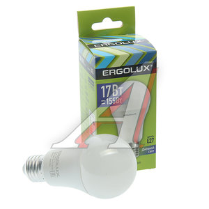 Изображение 1, EL-LED-A60-17W-E27-6K Лампа светодиодная E27 A60 17W (155W) 220V холодный ERGOLUX