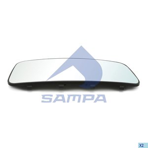 Изображение 2, 206.322 Элемент зеркальный КАМАЗ-5490 MERCEDES Axor с подогревом (основное) SAMPA