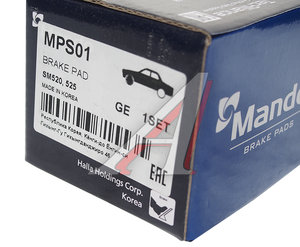 Изображение 3, MPS01 Колодки тормозные NISSAN Teana J31, Maxima A32, J30 передние (4шт.) MANDO