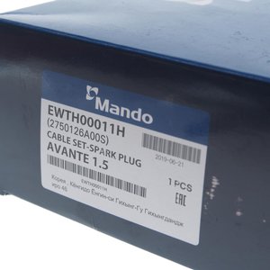 Изображение 4, EWTH00011H Провод высоковольтный HYUNDAI Accent (99-), Getz (02-) (1.4/1.6 DOHC) комплект MANDO