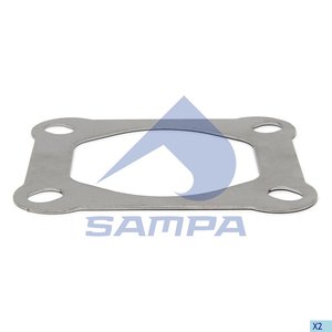 Изображение 2, 024.164 Прокладка MAN TGA турбокомпрессора выпускная к коллектору (прямоугольная) SAMPA