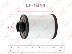 Изображение 1, LF1814 Фильтр топливный PEUGEOT Boxer (02-) LYNX