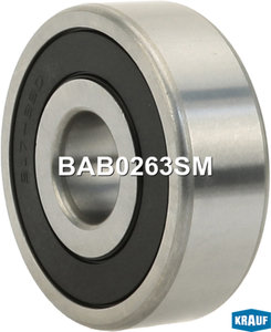 Изображение 2, BAB0263SM Подшипник генератора MERCEDES S (W220) передний (17x52x17мм) KRAUF