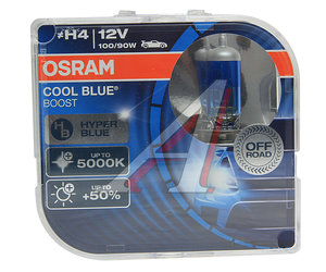 Изображение 2, 62193CBB-HCB Лампа 12V H4 100/90W P43t +50% 5000K бокс (2шт.) Cool Blue Boost OSRAM