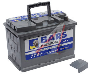 Изображение 2, 6СТ77(0) Аккумулятор BARS Premium 77А/ч обратная полярность