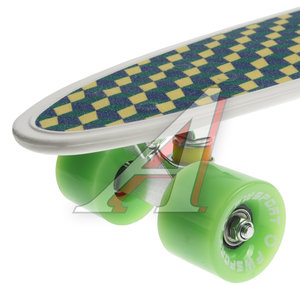 Изображение 2, Print Grip 3D Скейтборд 22" (пенниборд) бело-зеленый PWS