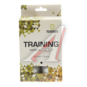 Изображение 1, TT21016 Шарик для настольного тенниса 6шт. Training 1 TORRES