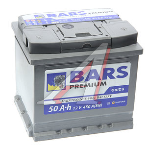 Изображение 2, 6СТ50(0) Аккумулятор BARS Premium 50А/ч обратная полярность