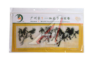 Изображение 1, ART8206 Коврик на панель приборов универсальный противоскользящий 400х160 с рисунком галопирующие кони