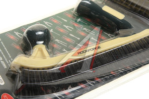 Изображение 2, RF-34013412 Набор щеток металлических пластиковый корпус,  резиновая ручка,  сталь 2 пр. в блистере ROCKFORCE