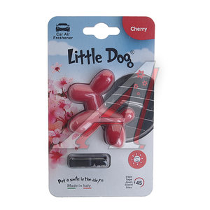 Изображение 1, ED0404 Ароматизатор на дефлектор полимерный (Вишня) Little Dog DRIVE INT