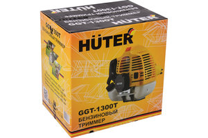 Изображение 10, HUTER GGT-1300T Газонокосилка (триммер) бензиновая 42.7куб.см,  1300Вт,  захват 26см,  леска+фреза HUTER