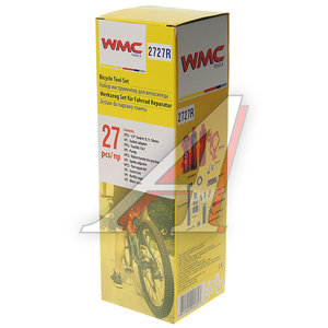 Изображение 4, WMC-2727R Набор инструментов для обслуживания велосипеда 27 предметов с держателем в тубе (красный) WMC TOOLS