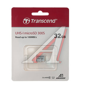 Изображение 1, TS32GUSD300S Карта памяти 32GB MicroSD class 10 TRANSCEND